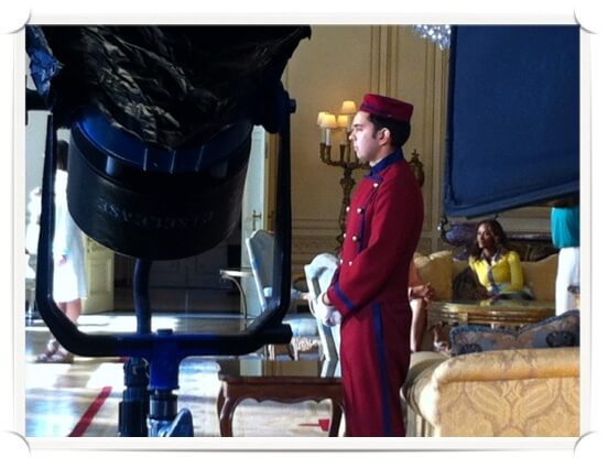 an-actor-prepares An Actor Prepares :P. Pat dressed up in a maroon bellboy uniform with blue piping and shiny buttons