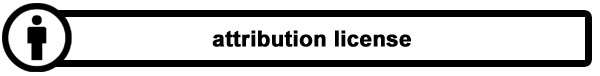 Attribution License Attribution License logo. Icon of a person