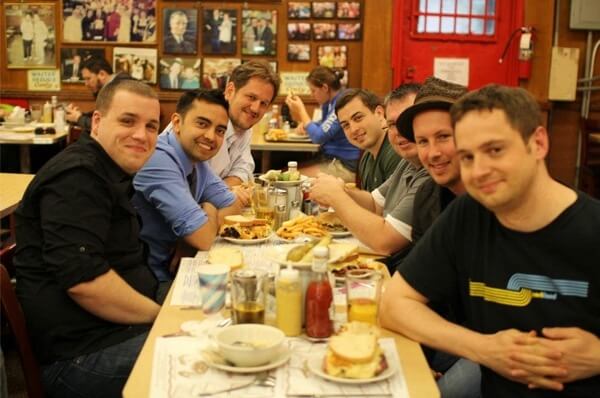 Katz, NYC At Katz's Delicatessen, from left to right: Adam Baker, myself, David Risley, Derek Halpern, Cliff Ravenscraft, Corbett Barr and Jason Van Orden