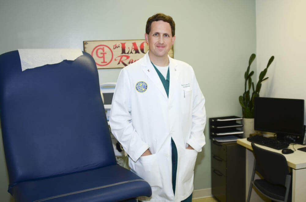 Brent Lacey in his office
