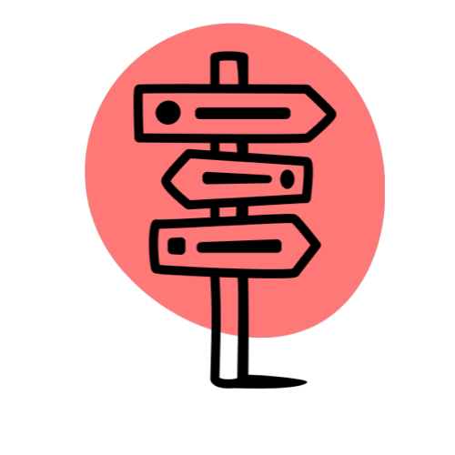 Direction signs icon