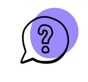 Icon of a thought bubble with a question