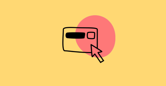 Icon of an arrow pointing to a pop-up box