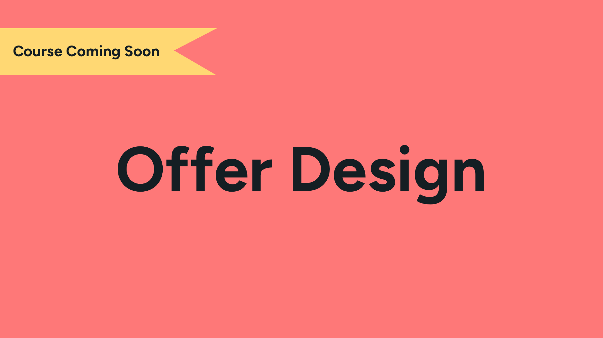 Offer Design course placeholder