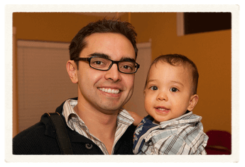 Pat and Keoni Pat and little Keoni