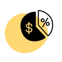 Icon of a pie chart