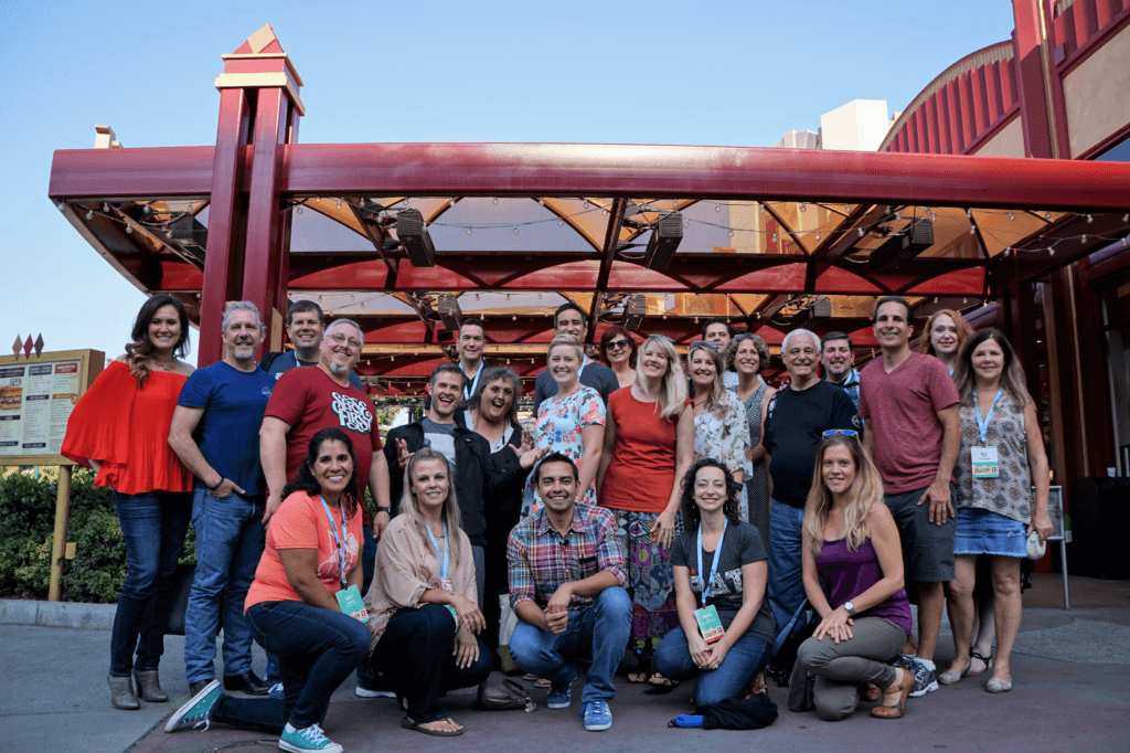 An outside photo of the group meetup