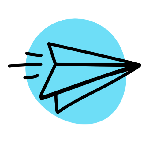 Smart Passive Income Start paper plane icon