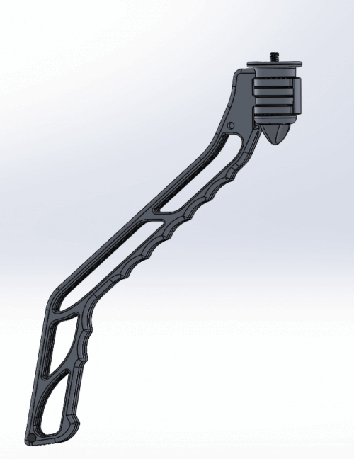 SwitchPod tripod with knob underneath the center pivot point