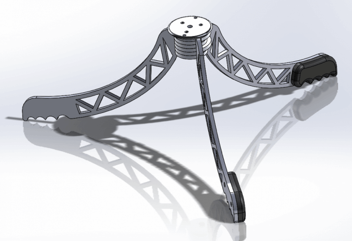 SwitchPod prototype stand in open tripod position