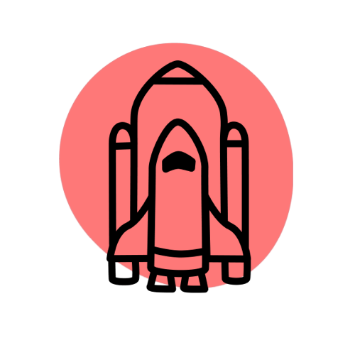 Smart Passive Income Thrive rocket ship icon