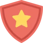 SPI Pro orange shield with yellow star logo